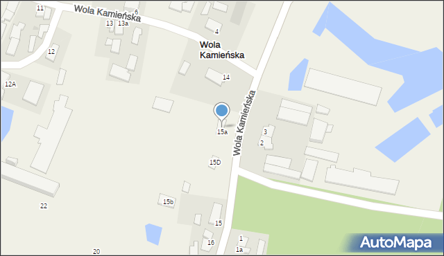 Wola Kamieńska, Wola Kamieńska, 15c, mapa Wola Kamieńska