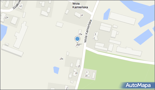 Wola Kamieńska, Wola Kamieńska, 15D, mapa Wola Kamieńska