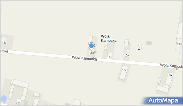 Wola Kamocka, Wola Kamocka, 11a, mapa Wola Kamocka