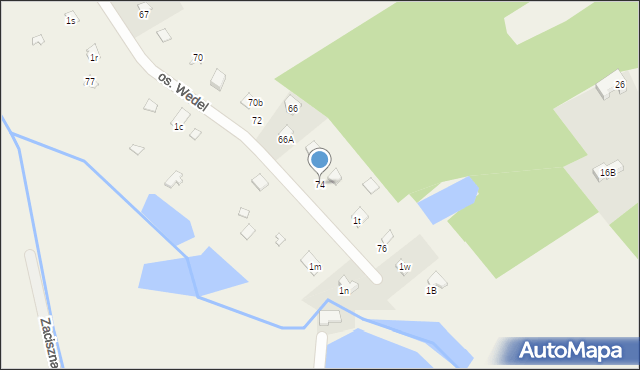 Wola Karczewska, Wola Karczewska, 74, mapa Wola Karczewska