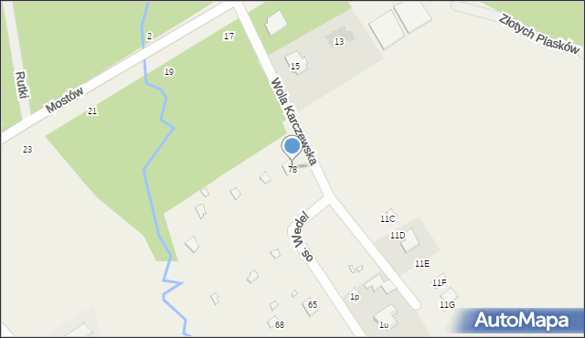 Wola Karczewska, Wola Karczewska, 78, mapa Wola Karczewska