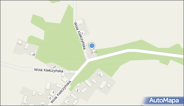 Wola Kiełczyńska, Wola Kiełczyńska, 2, mapa Wola Kiełczyńska