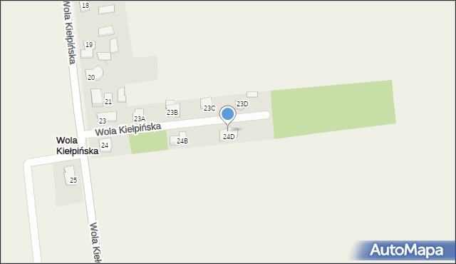 Wola Kiełpińska, Wola Kiełpińska, 24c, mapa Wola Kiełpińska