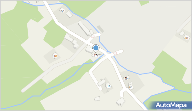 Wola Komborska, Wola Komborska, 17a, mapa Wola Komborska