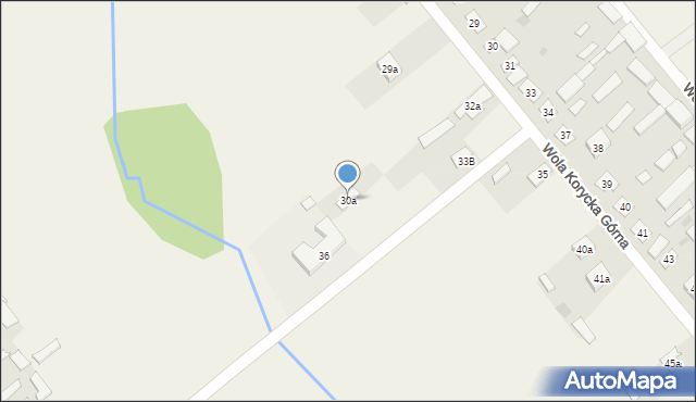 Wola Korycka Górna, Wola Korycka Górna, 30a, mapa Wola Korycka Górna