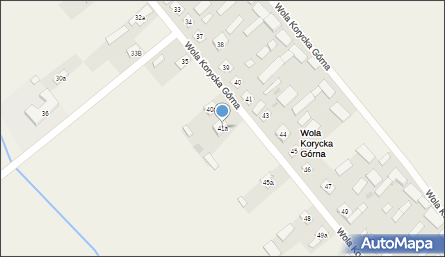 Wola Korycka Górna, Wola Korycka Górna, 41a, mapa Wola Korycka Górna