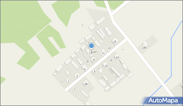 Wola Korycka Górna, Wola Korycka Górna, 9, mapa Wola Korycka Górna