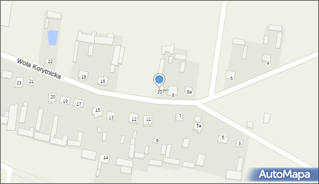 Wola Korytnicka, Wola Korytnicka, 10, mapa Wola Korytnicka