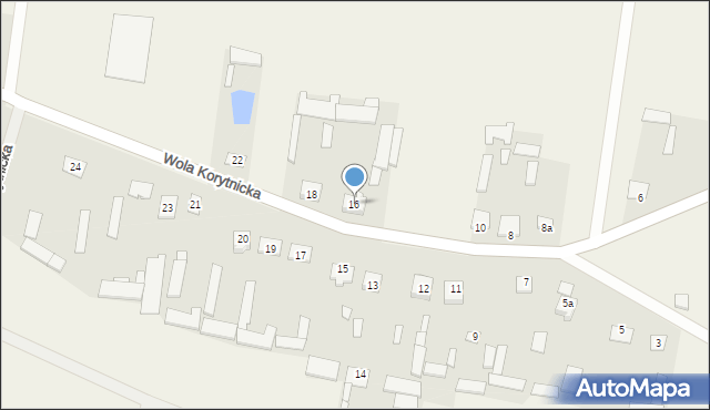 Wola Korytnicka, Wola Korytnicka, 16, mapa Wola Korytnicka