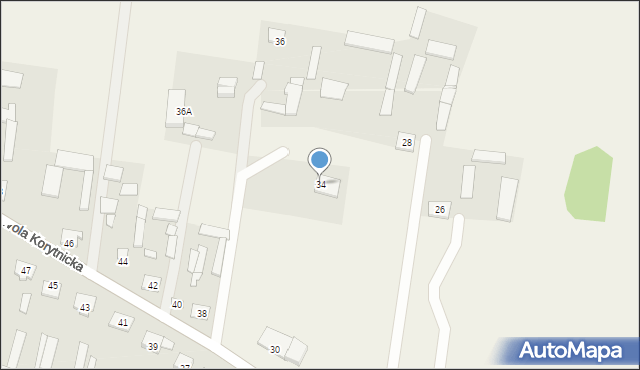 Wola Korytnicka, Wola Korytnicka, 34, mapa Wola Korytnicka