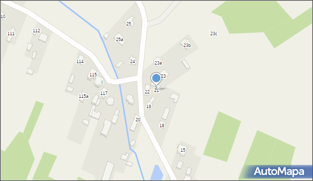 Wola Korzeniowa, Wola Korzeniowa, 21, mapa Wola Korzeniowa