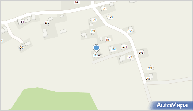 Wola Kosnowa, Wola Kosnowa, 181A, mapa Wola Kosnowa