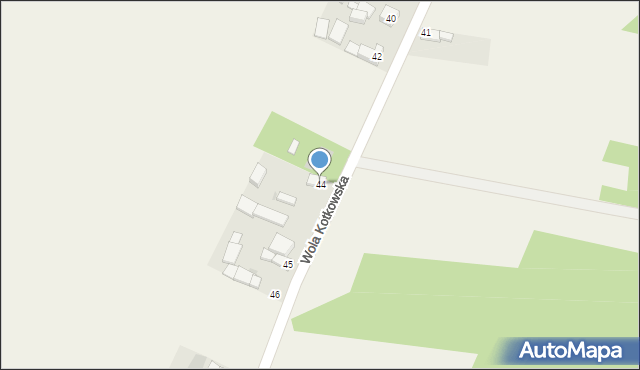 Wola Kotkowska, Wola Kotkowska, 44, mapa Wola Kotkowska