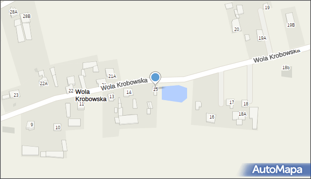 Wola Krobowska, Wola Krobowska, 15, mapa Wola Krobowska