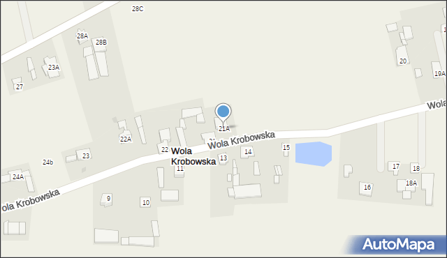 Wola Krobowska, Wola Krobowska, 21A, mapa Wola Krobowska