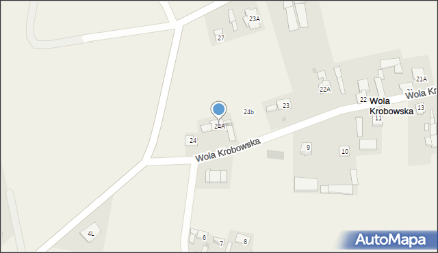 Wola Krobowska, Wola Krobowska, 24A, mapa Wola Krobowska
