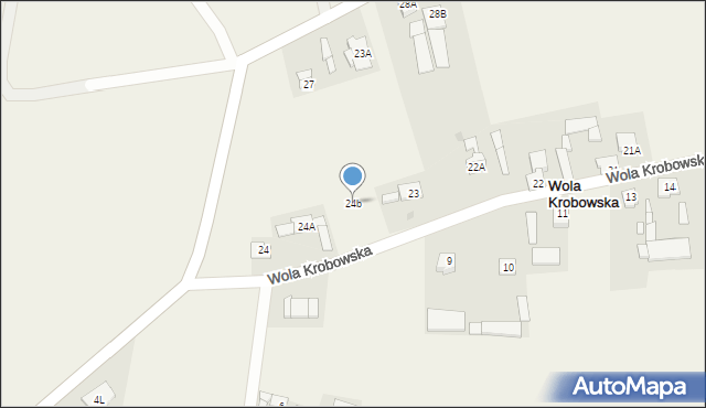 Wola Krobowska, Wola Krobowska, 24b, mapa Wola Krobowska