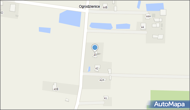 Wola Krobowska, Wola Krobowska, 43, mapa Wola Krobowska