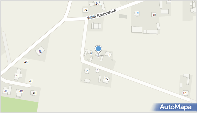 Wola Krobowska, Wola Krobowska, 7, mapa Wola Krobowska