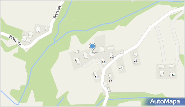 Wola Krogulecka, Wola Krogulecka, 105, mapa Wola Krogulecka