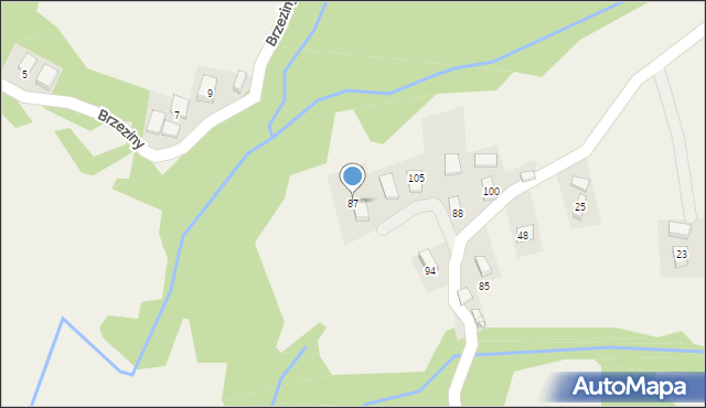 Wola Krogulecka, Wola Krogulecka, 87, mapa Wola Krogulecka