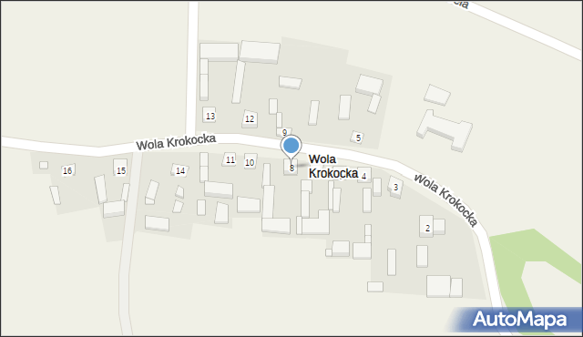 Wola Krokocka, Wola Krokocka, 8, mapa Wola Krokocka