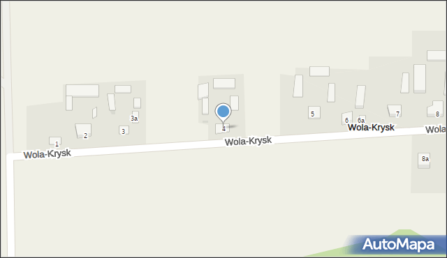 Wola-Krysk, Wola-Krysk, 4, mapa Wola-Krysk