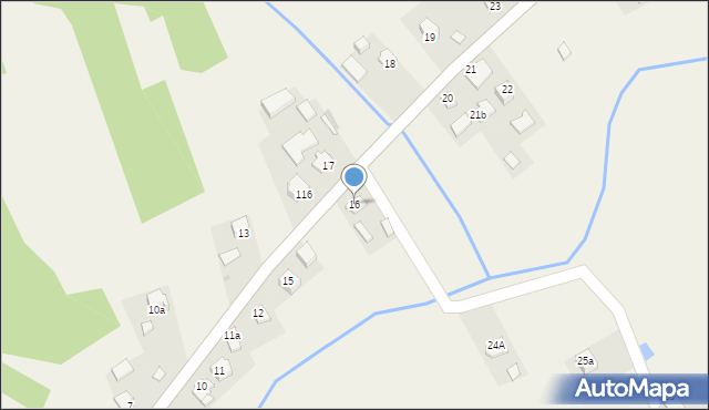 Wola Krzywiecka, Wola Krzywiecka, 16, mapa Wola Krzywiecka