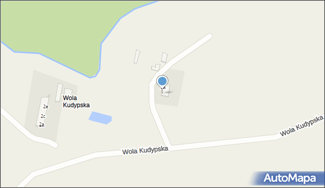 Wola Kudypska, Wola Kudypska, 1b, mapa Wola Kudypska