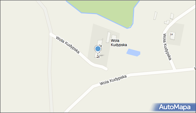 Wola Kudypska, Wola Kudypska, 2a, mapa Wola Kudypska