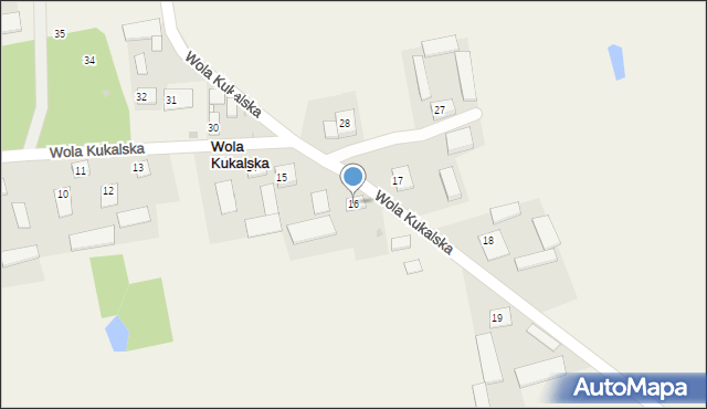 Wola Kukalska, Wola Kukalska, 16, mapa Wola Kukalska