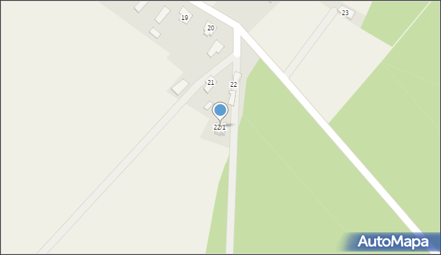 Wola Łącka, Wola Łącka, 22/1, mapa Wola Łącka