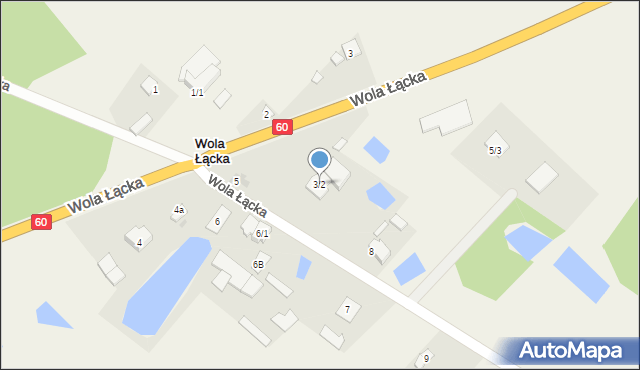 Wola Łącka, Wola Łącka, 3/2, mapa Wola Łącka