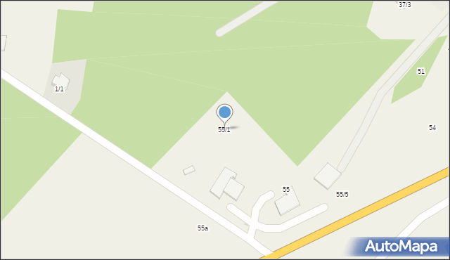 Wola Łącka, Wola Łącka, 55/1, mapa Wola Łącka
