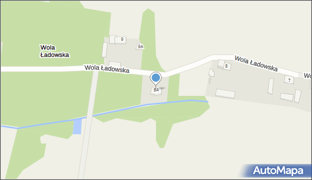 Wola Ładowska, Wola Ładowska, 8A, mapa Wola Ładowska