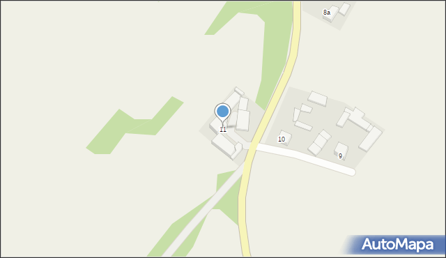 Wola Łagowska, Wola Łagowska, 11, mapa Wola Łagowska