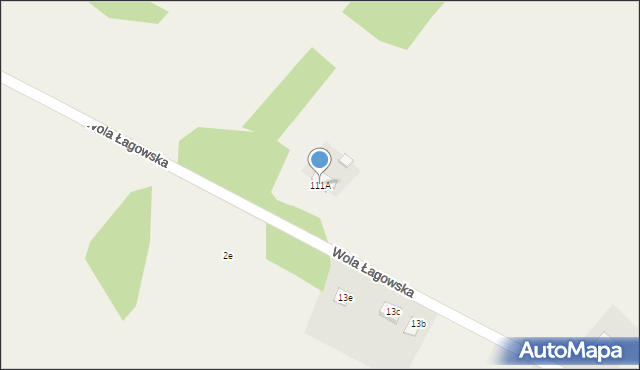 Wola Łagowska, Wola Łagowska, 111A, mapa Wola Łagowska