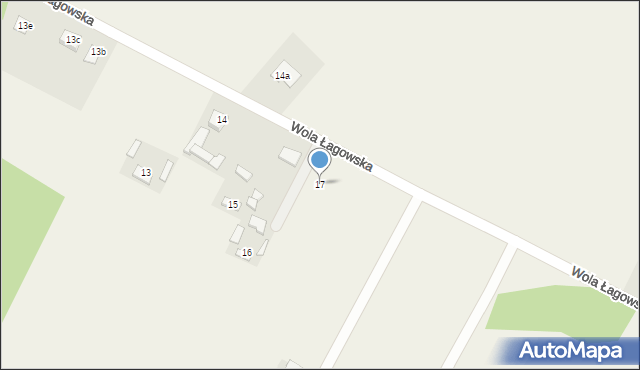 Wola Łagowska, Wola Łagowska, 17, mapa Wola Łagowska
