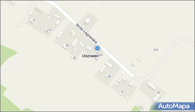 Wola Łagowska, Wola Łagowska, 29A, mapa Wola Łagowska