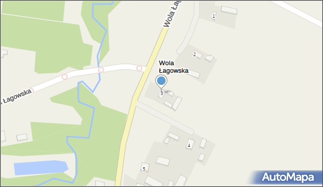 Wola Łagowska, Wola Łagowska, 3, mapa Wola Łagowska