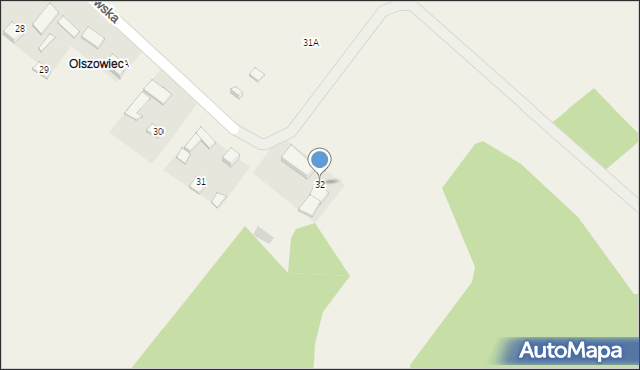 Wola Łagowska, Wola Łagowska, 32, mapa Wola Łagowska