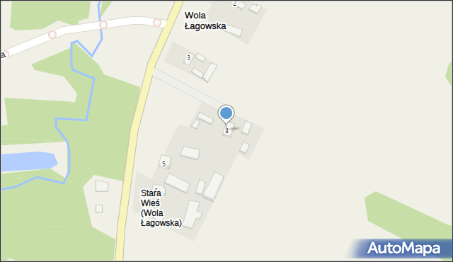 Wola Łagowska, Wola Łagowska, 4, mapa Wola Łagowska