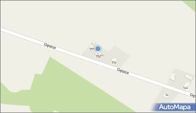 Wola Łagowska, Wola Łagowska, 55g, mapa Wola Łagowska