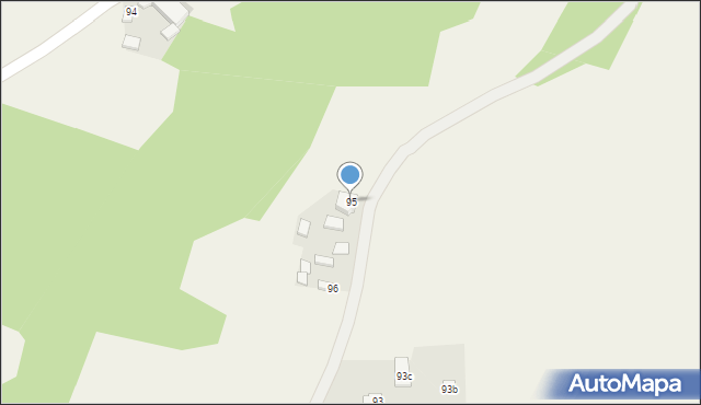 Wola Łagowska, Wola Łagowska, 95, mapa Wola Łagowska