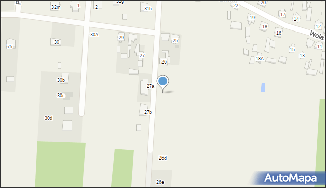 Wola Łaska, Wola Łaska, 26b, mapa Wola Łaska