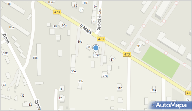 Wola Łaska, Wola Łaska, 37A, mapa Wola Łaska