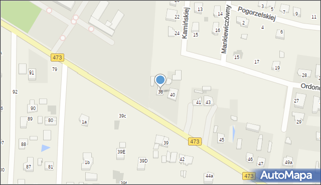 Wola Łaska, Wola Łaska, 38, mapa Wola Łaska