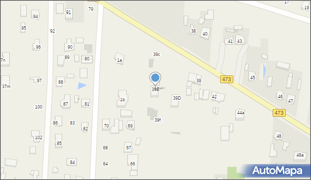Wola Łaska, Wola Łaska, 39E, mapa Wola Łaska