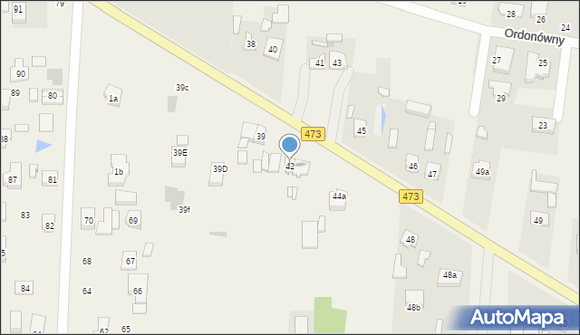 Wola Łaska, Wola Łaska, 42, mapa Wola Łaska