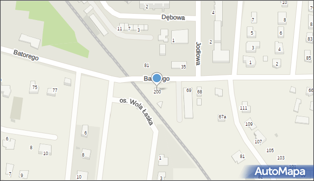 Wola Łaska, Wola Łaska, 72, mapa Wola Łaska